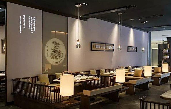 徽派餐廳設(shè)計(jì)效果圖，徽派餐廳的設(shè)計(jì)構(gòu)思說明