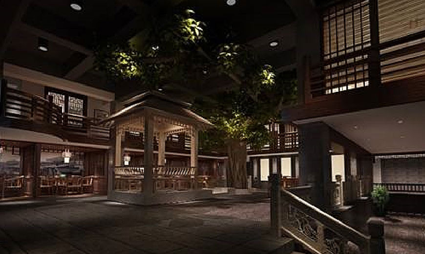 東西小院餐廳設(shè)計(jì)的古典文藝范
