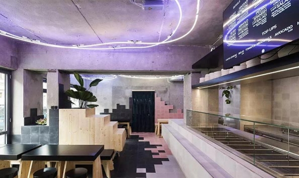 快餐餐廳設(shè)計(jì)，整潔亮堂的快餐廳裝修